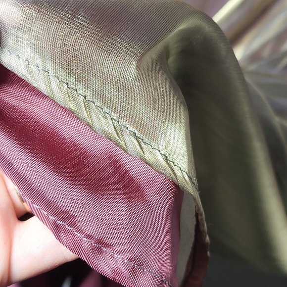 Crimson by Lawrence Kurtz Women's Black Velvet Gold Taffeta Dress Size 10 Formal - Picture 3 of 10